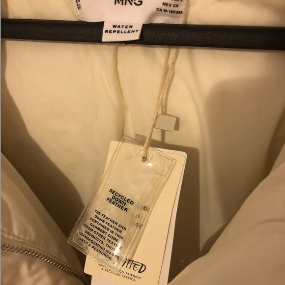 NWT Feather down hooded puffer quilted jacket coat - Picture 6 of 6